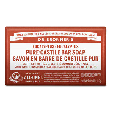 Dr. Bronner’s Pure Castile Bar Soap 尤加利纯植物香皂｜全天然多用途沐浴皂 美国生产